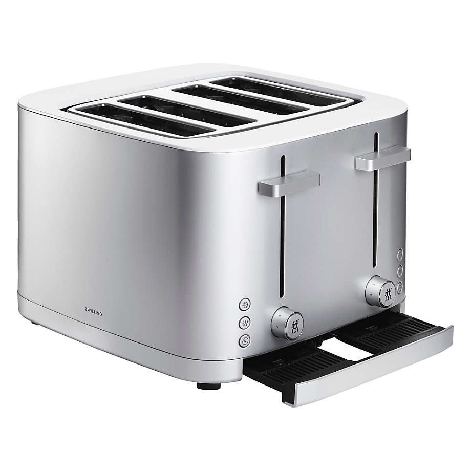 ZWILLING Enfinigy Matte Black 4-Slice Toaster + Reviews | Crate & Barrel
