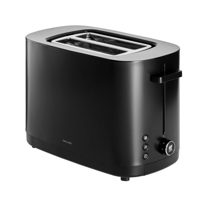 ZWILLING Enfinigy Matte Black 2-Slice Toaster + Reviews | Crate & Barrel