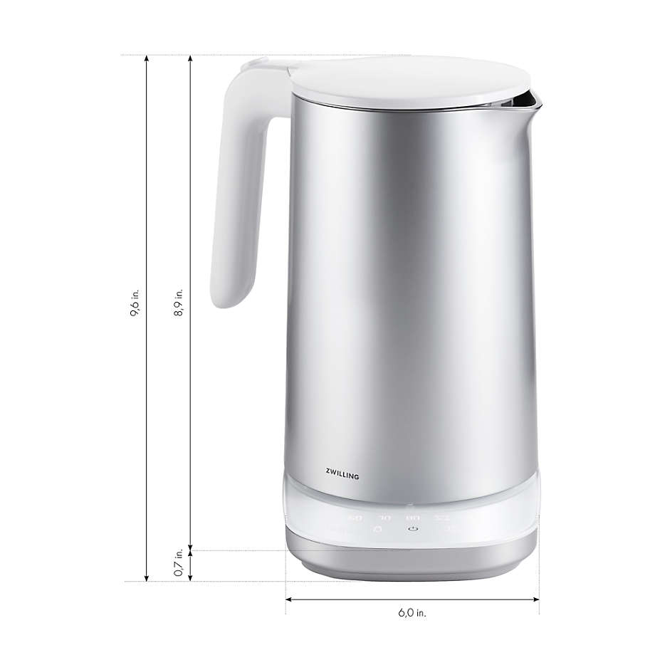 Zwilling Enfinigy 1.56-qt Cool Touch Stainless Steel Electric Kettle Pro,  Tea Kettle, Silver : Target
