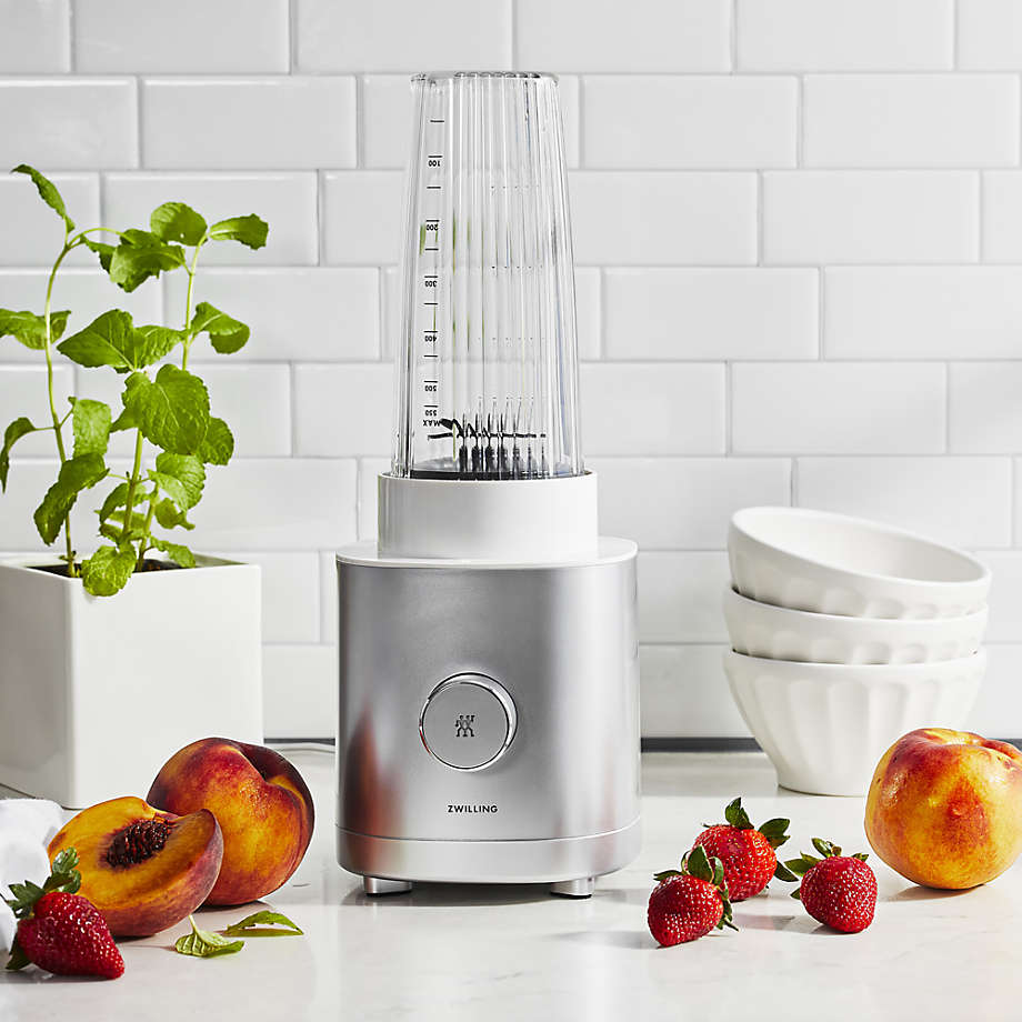 ZWILLING Enfinigy Silver Personal Blender + Reviews | Crate & Barrel