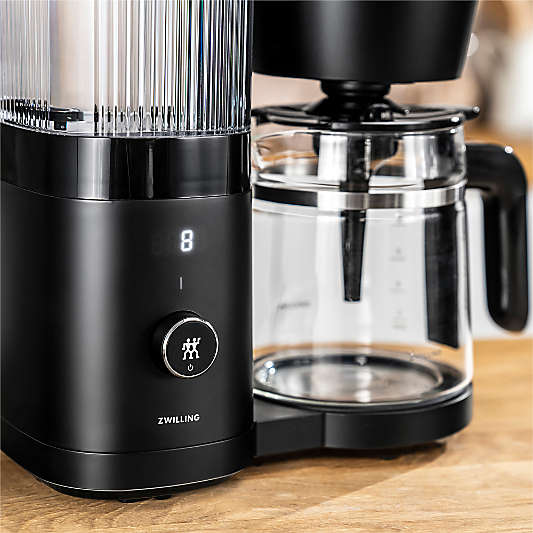 Zwilling ® Enfinigy Matte Black Glass 12-Cup Coffee Maker