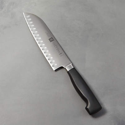 ZWILLING ® J.A. Henckels Four Star 7" Hollow Edge Santoku Knife