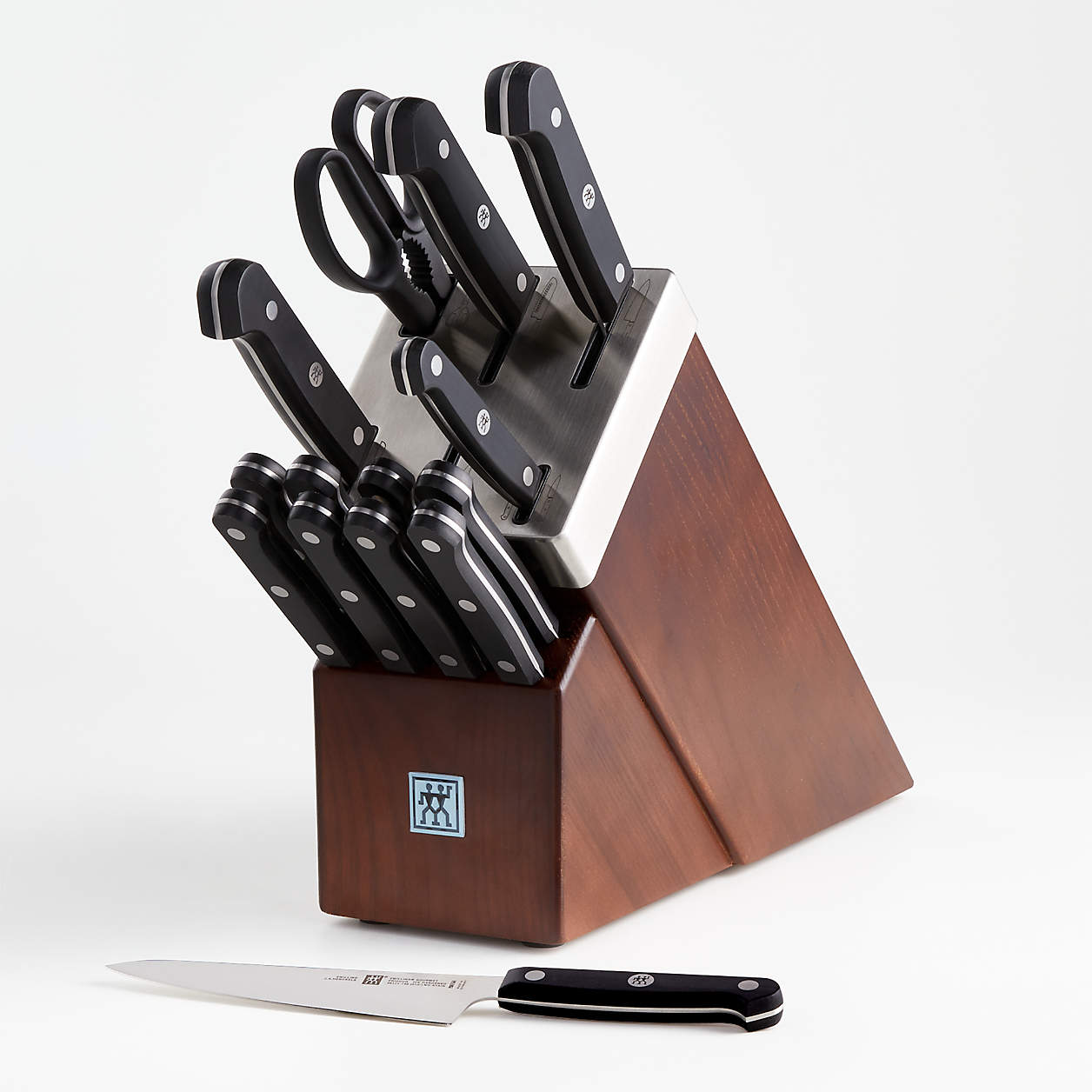 ZWILLING Gourmet SelfSharpening 15Piece Set + Reviews Crate & Barrel