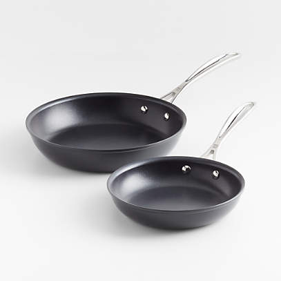Crate & Barrel EvenCook Core 8-Piece Stainless Steel Cookware Set with  Ceramic Non-Stick Frying Pans