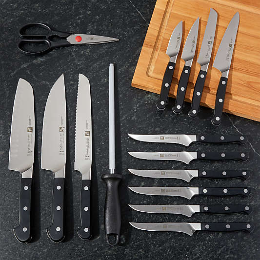 ZWILLING ® J.A. Henckels Pro 16-Piece Natural Block Knife Set