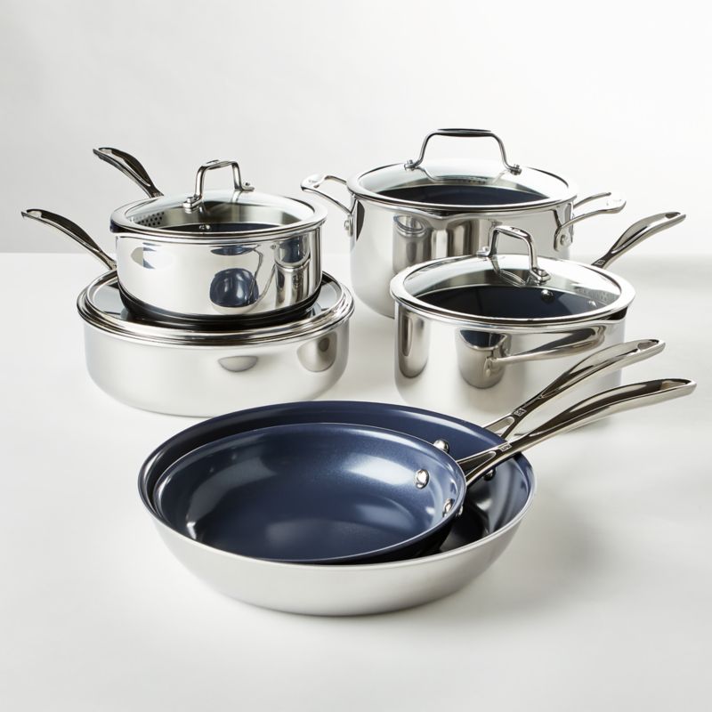 Zwilling Clad Xtreme 10-Piece Polished Stainless Steel Cookware Set