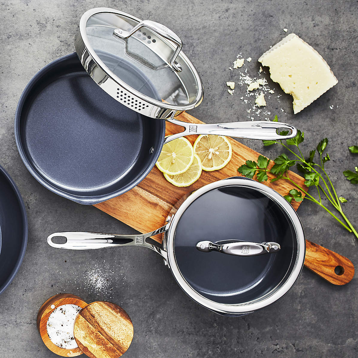 ZWILLING Clad Xtreme Anodized 10-pc, Pots and pans set