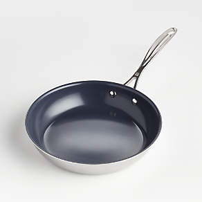 Henckels CLAD H3 8 & 10 Stainless Steel Ceramic Nonstick Fry Pan Set, Cookware