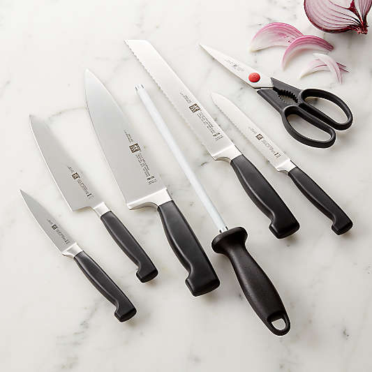 ZWILLING ® Four-Star 8-Piece Acacia Knife Set