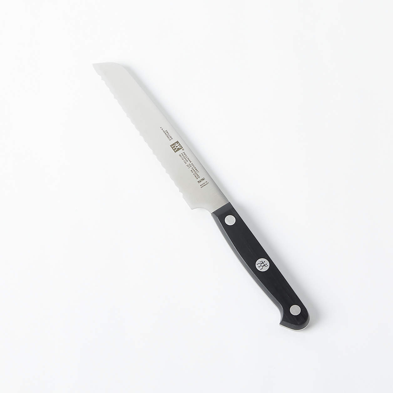 ZWILLING J.A. Henckels Gourmet 5" Serrated Utility Knife + Reviews Crate & Barrel