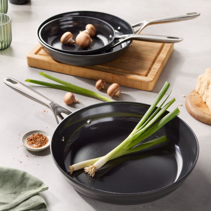 ZWILLING ® J.A. Henckels Motion Ceramic Non-Stick 8", 10" and 12" Fry Pan Set - image 4 of 5