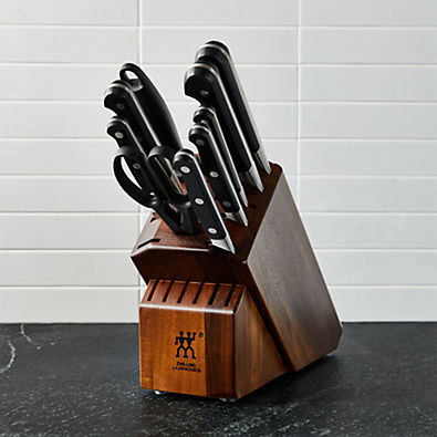View ZWILLING ® Pro 10-Piece Acacia Block Knife Set details