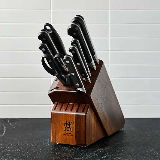 ZWILLING ® Pro 10-Piece Acacia Block Knife Set