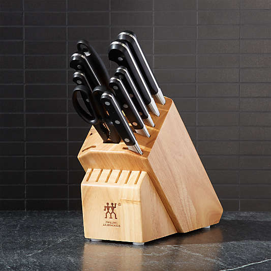 ZWILLING ® J.A. Henckels Pro 10-Piece Natural Block Knife Set