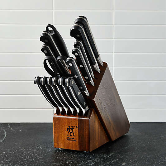 ZWILLING ® J.A. Henckels Pro 16-Piece Acacia Block Knife Set