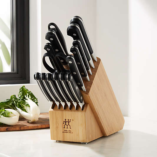 ZWILLING ® J.A. Henckels Pro 16-Piece Bamboo Block Knife Set