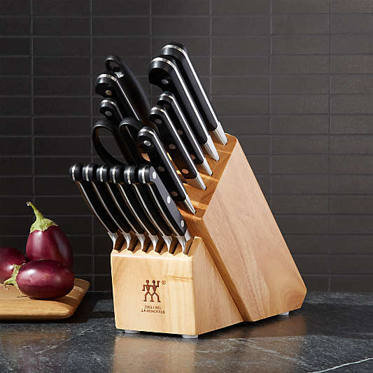 ZWILLING ® J.A. Henckels Pro 16-Piece Natural Block Knife Set