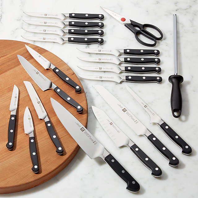 ZWILLING J.A. Henckels Pro 7-Piece Natural Block Knife Set + Reviews, Crate & Barrel