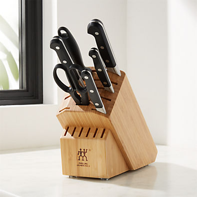 View Zwilling JA Henckels Pro 7pc Block Set Bamboo details