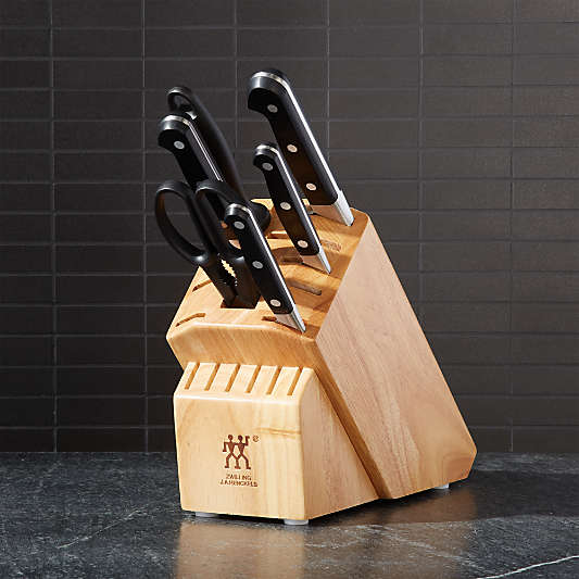 ZWILLING ® J.A. Henckels Pro 7-Piece Natural Block Knife Set