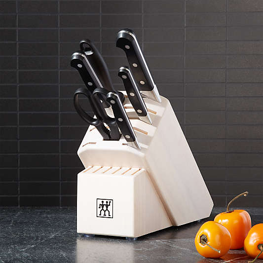 ZWILLING ® J.A. Henckels Pro 7-Piece White Block Knife Set