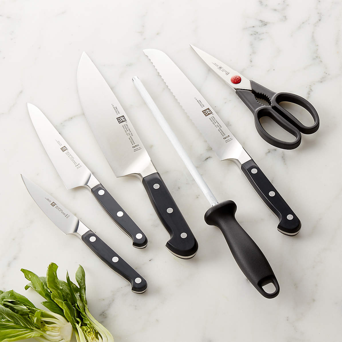 Zwilling J.A. Henckels Pro 7-Piece Acacia Knife Block Set +