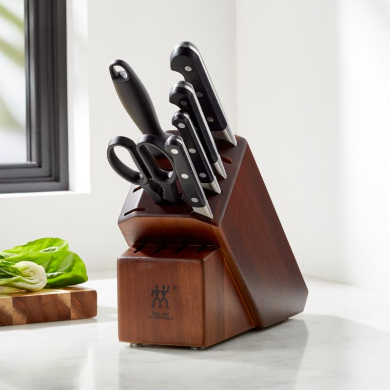 ZWILLING ® Pro 7-Piece Acacia Knife Block Set - image 0 of 4