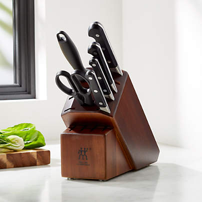 ZWILLING ® Pro 7-Piece Acacia Knife Block Set