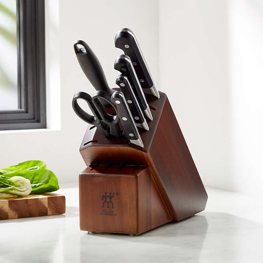 Zwilling J.A. Henckels Pro 7-Piece Acacia Knife Block Set