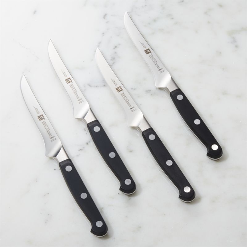 Zwilling J.A. Henckels Pro White Handle 4 piece Steak Knife Set