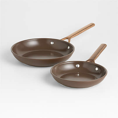 ZWILLING ® Milano Brown Ceramic Non-Stick Fry Pans, Set of 2