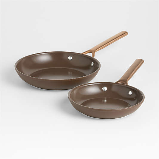 ZWILLING ® Milano Brown Ceramic Nonstick 8" and 10" Fry Pans Set