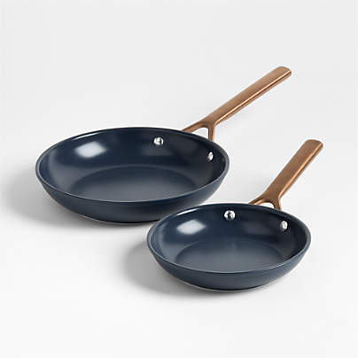 ZWILLING ® Milano Navy Ceramic Non-Stick Fry Pans, Set of 2