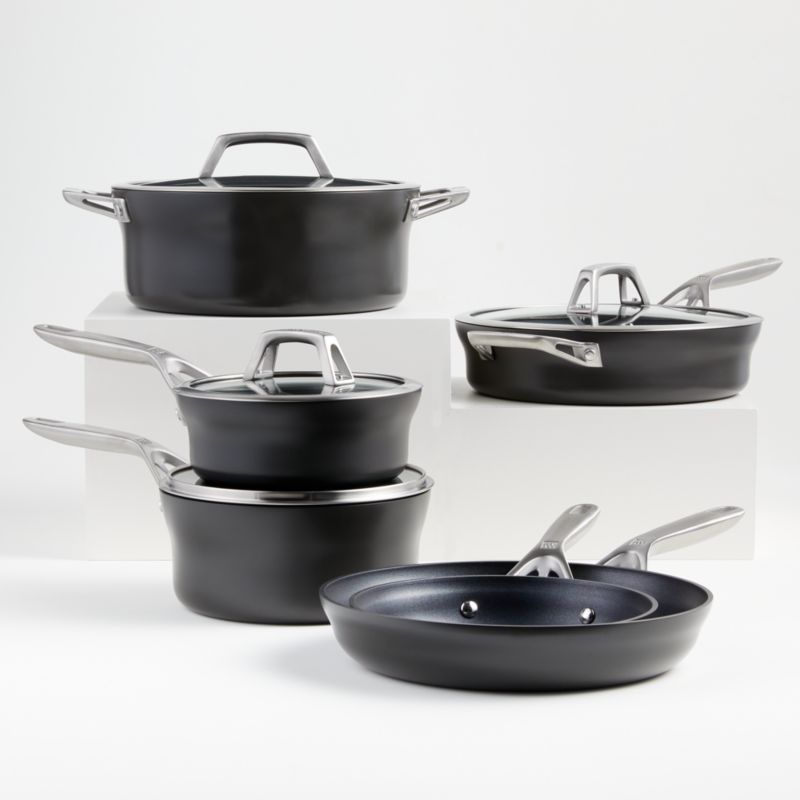 Zwilling Motion Hard-Anodized Aluminum Non-Stick 10-Piece Cookware Set ...