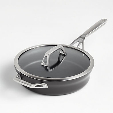 View ZWILLING ® Motion 3-Qt. Non-Stick Hard-Anodized Sauté Pan with Lid details