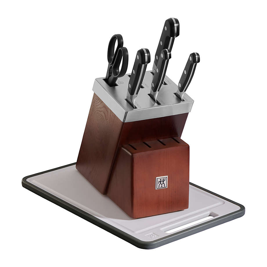 Zwilling J.A. Henckels Pro 7-Piece Acacia Knife Block Set +