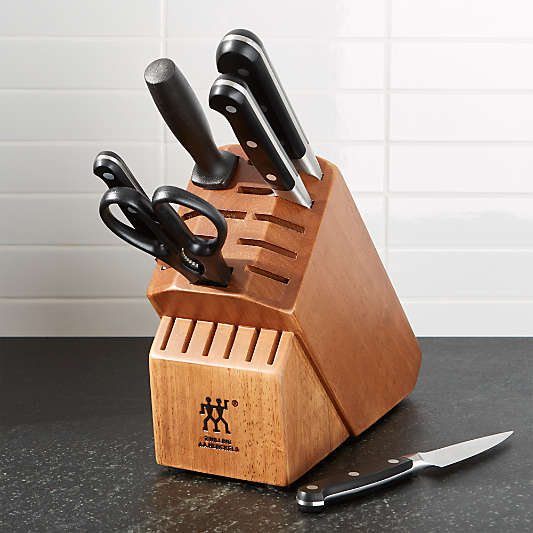 ZWILLING ® J.A. Henckels Pro 7-Piece Rubberwood Knife Set