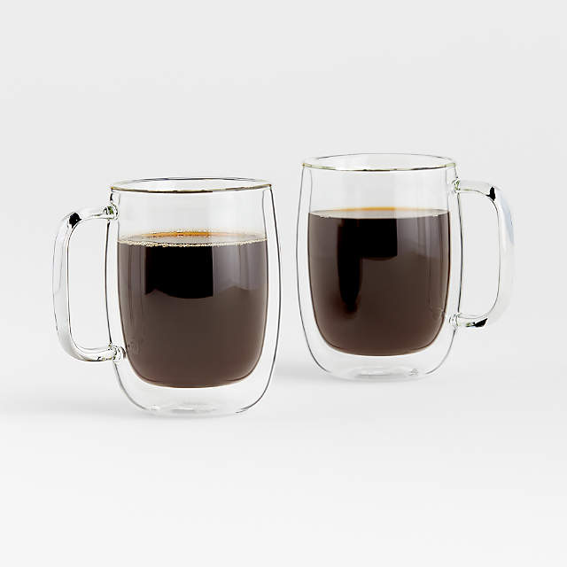 ZWILLING 2pc Espresso Glass Mug Set, Sorrento Plus Double Wall Glassware  Series in 2023