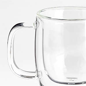 Glass Coffee Mugs - Large Glasses Set of 4, 12 oz –