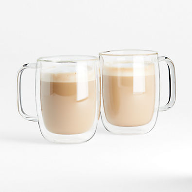 View Zwilling Sorrento Plus 15-oz. Latte Glass Mugs, Set of 2 details