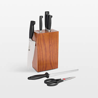 ZWILLING ® Four Star Eco 7-Piece Ashwood Knife Block Set