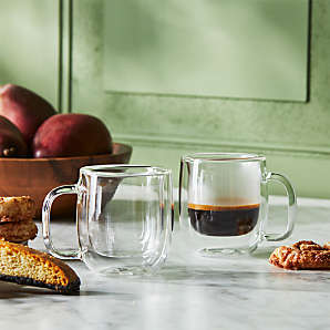 Zwilling Glass Coffee Mug Set of 2 12OZ - The Attic Door Home