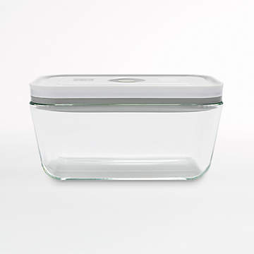 Zwilling Fresh & Save M / 2-pc Medium Vacuum Container, Glass, Grey