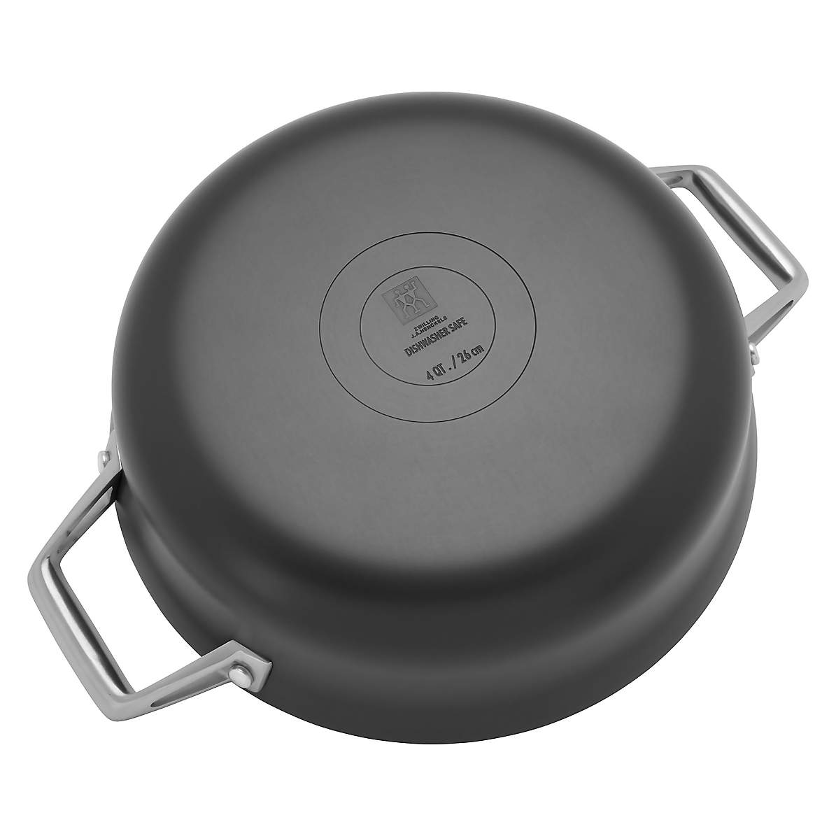 Chef's Classic™ Nonstick Hard Anodized 4 Quart Chef's Pan with Helper  Handle & Cover