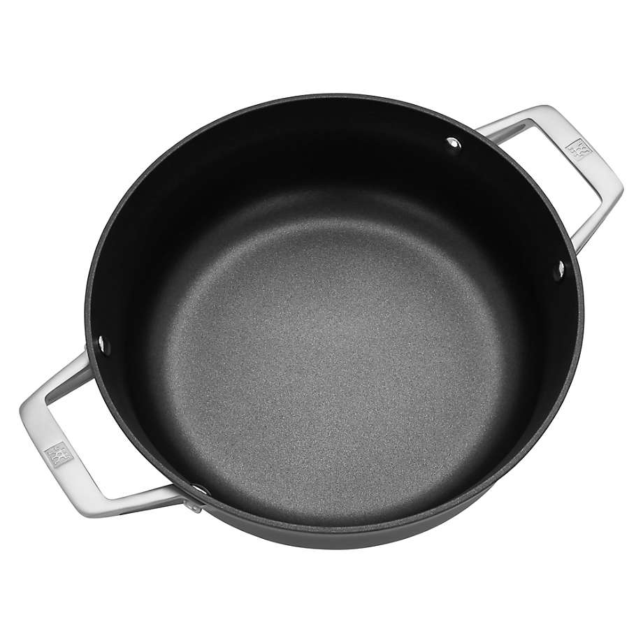 Chef's Classic™ Nonstick Hard Anodized 4 Quart Chef's Pan with Helper  Handle & Cover