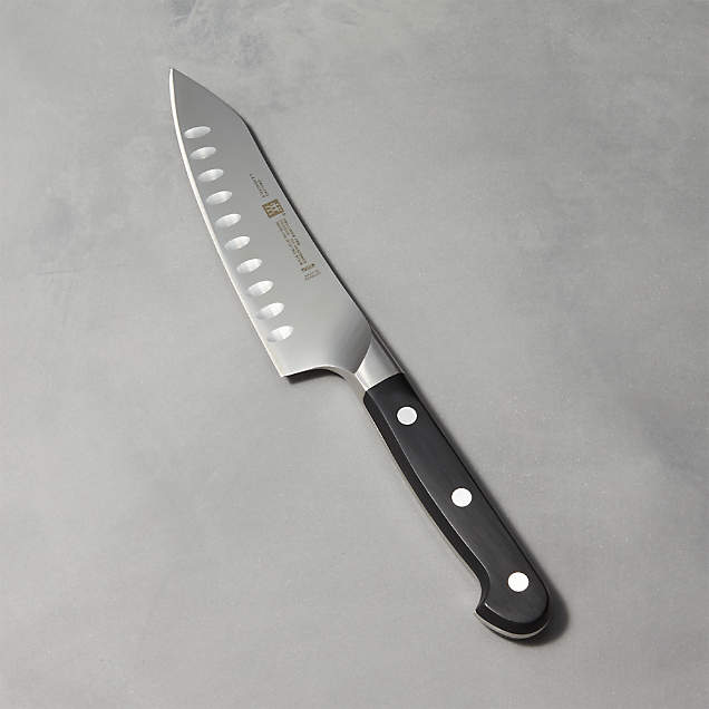 ZWILLING J.A. Henckels Pro 7" HollowEdge Rocking Santoku Knife