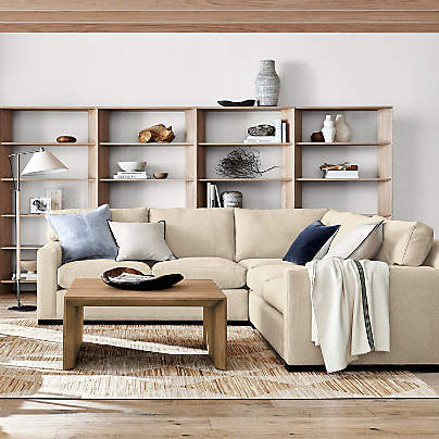 Baja Natural Oak Wood 40" Square Coffee Table