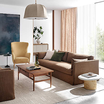 Tate Walnut Wood 48" Rectangular Storage Coffee Table