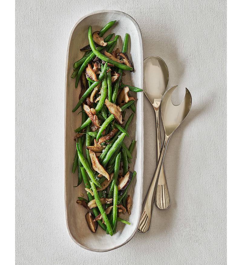 Green Beans with Mushrooms & Shallots Recipe | Crate & Barrel Canada