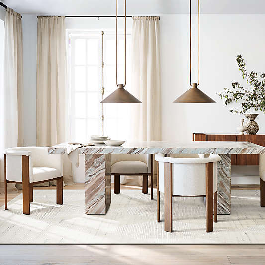 Gustav 92" Marble Dining Table